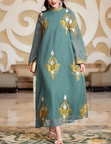 Rochie lunga SHEIN, albastru Albastru
