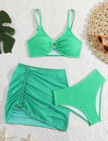Costum de baie Shein Kids, verde Verde