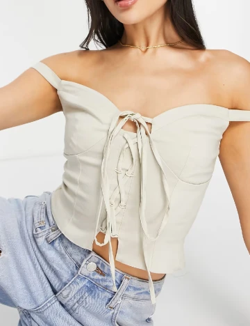 Top ASOS, bej Crem
