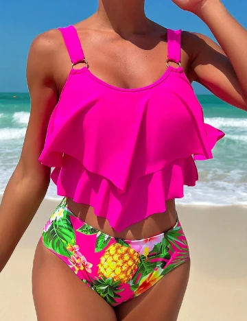 Costum de baie SHEIN, roz Roz