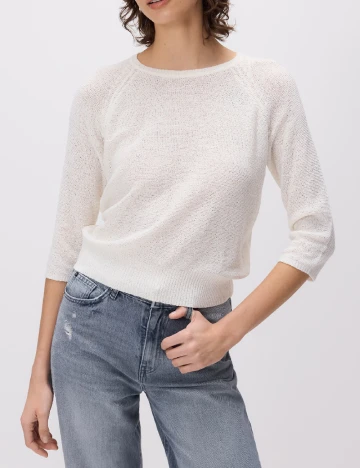 Bluza Reserved, alb Alb