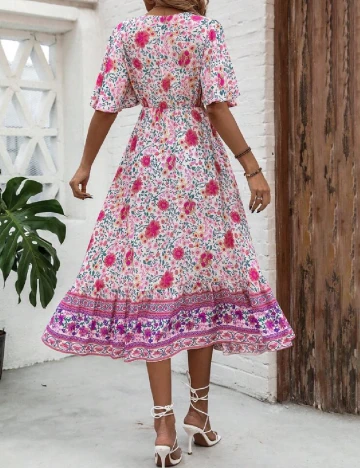 Rochie medie SHEIN, floral Floral print