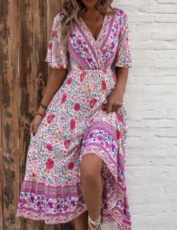 Rochie medie SHEIN, floral Floral print