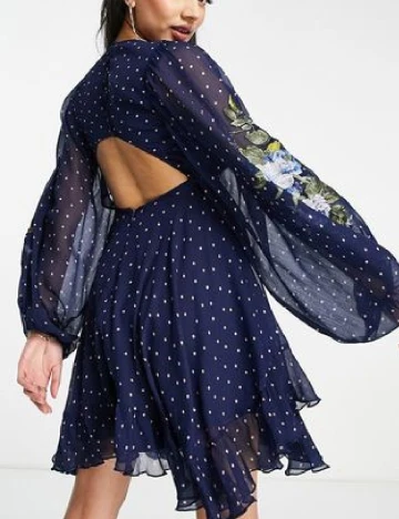 Rochie scurta ASOS, bleumarin Albastru