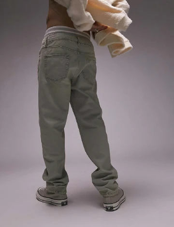 Blugi Topman, albastru Albastru