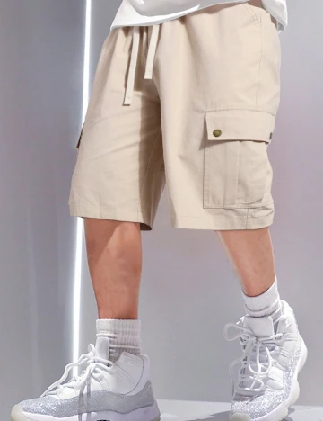 Pantaloni scurti SHEIN, bej Crem