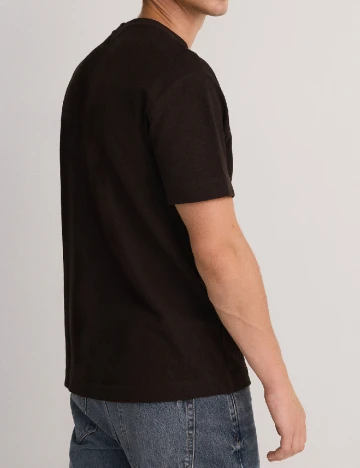 Tricou Reserved, maro inchis Maro