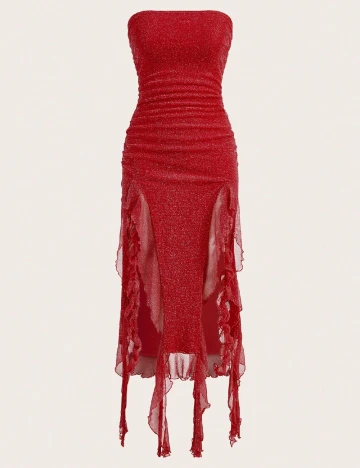 Rochie medie SHEIN, rosu