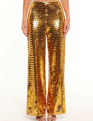 Pantaloni SHEIN, auriu Galben