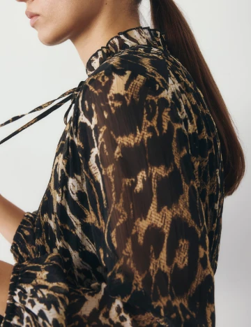 Rochie scurta Reserved, animal print Animal print
