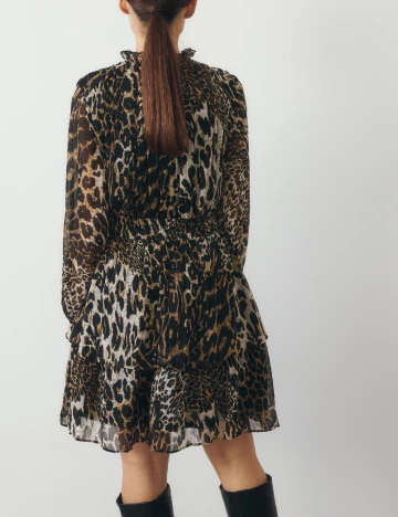 Rochie scurta Reserved, animal print Animal print