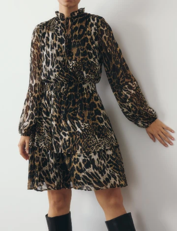 Rochie scurta Reserved, animal print Animal print