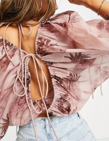 Top ASOS, roz pudra Roz