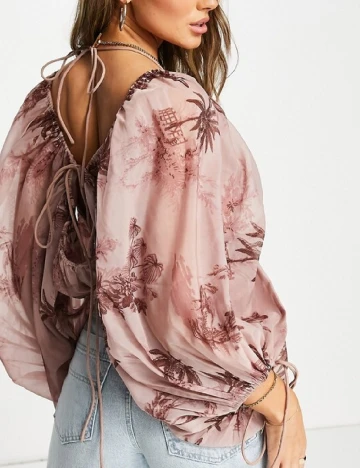 Top ASOS, roz pudra Roz