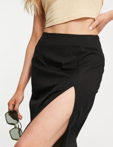 Fusta ASOS, negru Negru