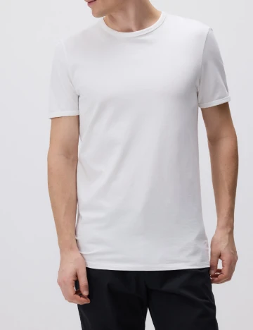 Tricou Reserved, alb Alb