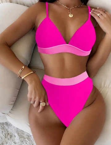 Costum de baie SHEIN, roz