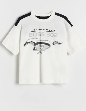 Tricou Reserved, alb