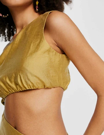 Rochie lunga ASOS, mustar Galben
