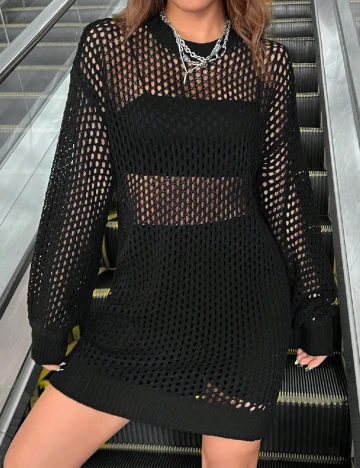 Rochie scurta SHEIN, negru Negru