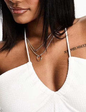 Top ASOS, alb Alb