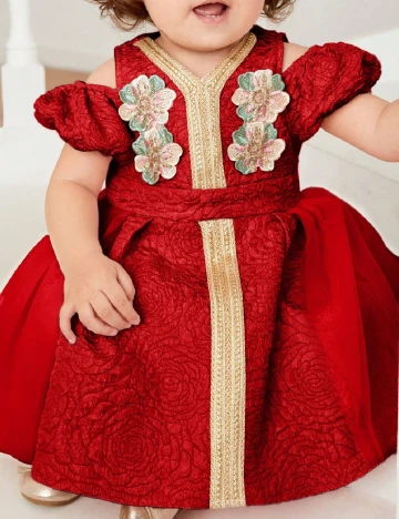 Rochie Shein Kids, mix culori Rosu