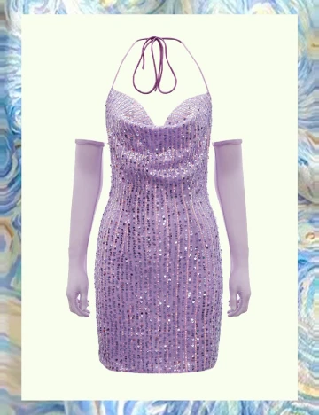 Rochie scurta SHEIN, mov Mov