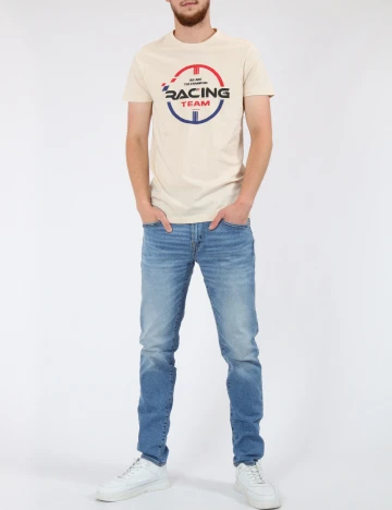 Tricou Milano Bulls, crem