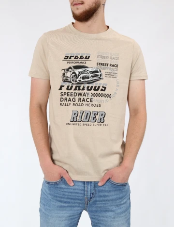 Tricou Milano Bulls, crem Crem