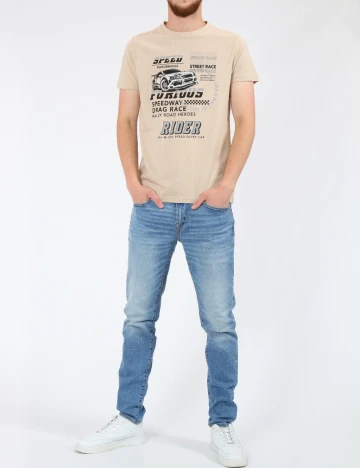 Tricou Milano Bulls, crem Crem