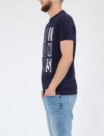 Tricou Milano Bulls, bleumarin Albastru