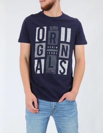 Tricou Milano Bulls, bleumarin Albastru