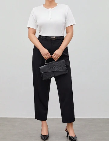 Tricou SHEIN CURVE, alb Alb