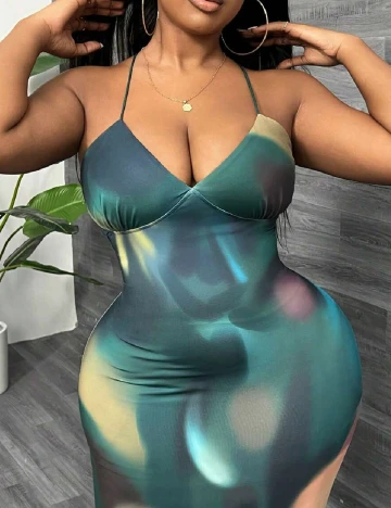 Rochie lunga SHEIN CURVE, mix culori Mix culori