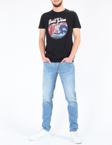 
						Tricou Milano Bulls, negru