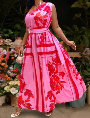 Rochie lunga SHEIN CURVE, mix culori Mix culori