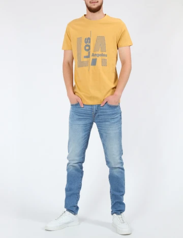 Tricou Milano Bulls, galben