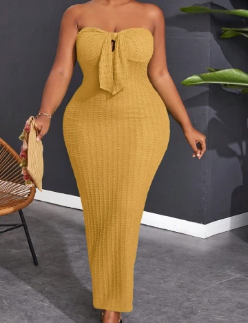 Rochie lunga SHEIN CURVE, galben Galben