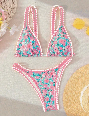 Costum de baie SHEIN, roz Roz