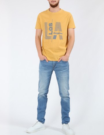 
						Tricou Milano Bulls, mustar