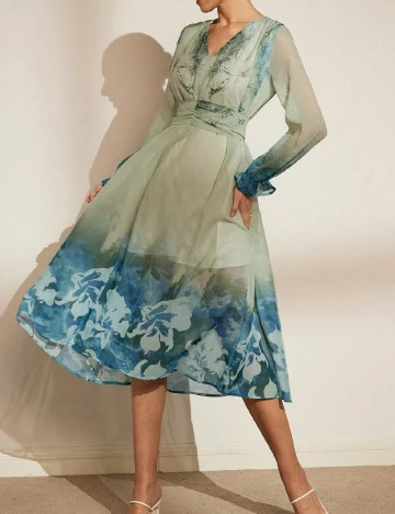 Rochie medie SHEIN, verde Verde