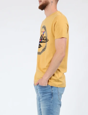 Tricou Milano Bulls, mustar