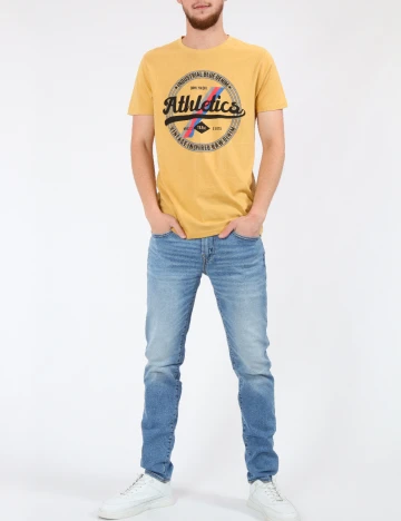 Tricou Milano Bulls, mustar