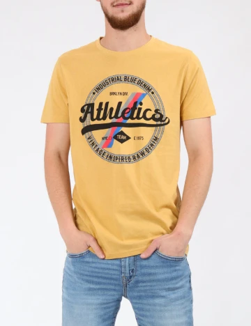 Tricou Milano Bulls, mustar