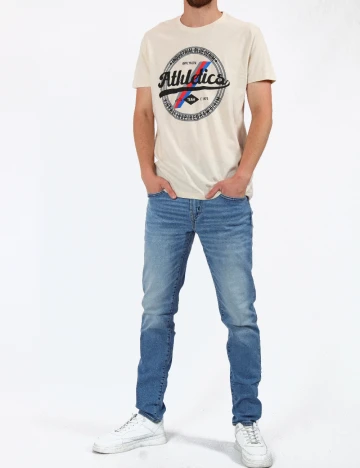 Tricou Milano Bulls, crem
