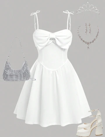 Rochie Shein Kids, alb Alb