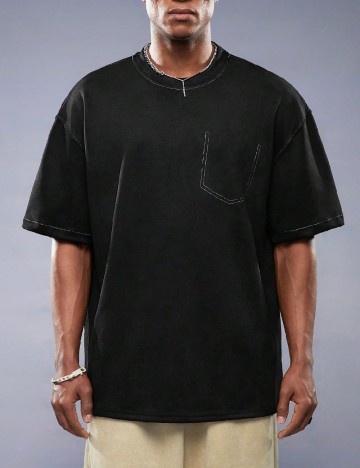 
						Tricou Oversize SHEIN, negru