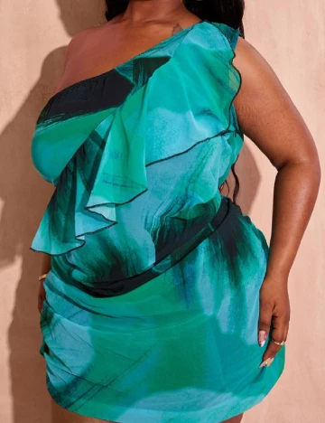 Rochie scurta PRETTYLITTLETHING Plus Size, mix culori Mix culori