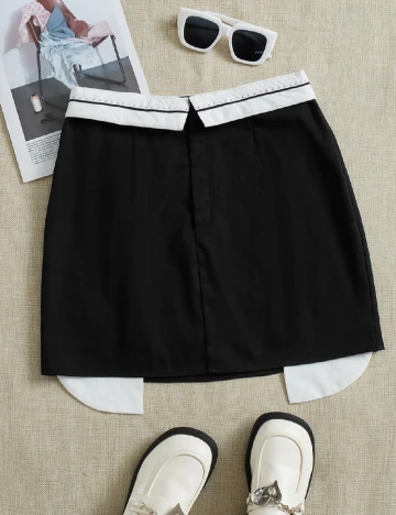 Fusta SHEIN, negru Negru