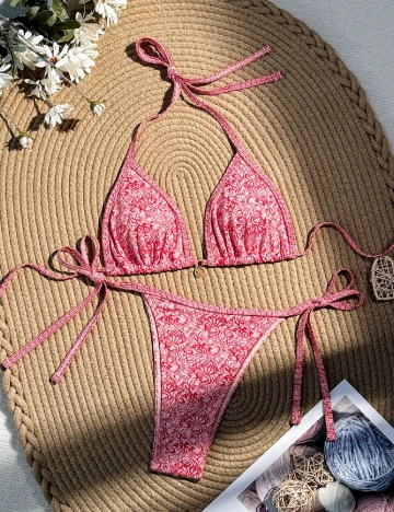 Costum de baie SHEIN, rosu Rosu